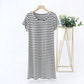 Comfortable and cozy cotton striped nightgown