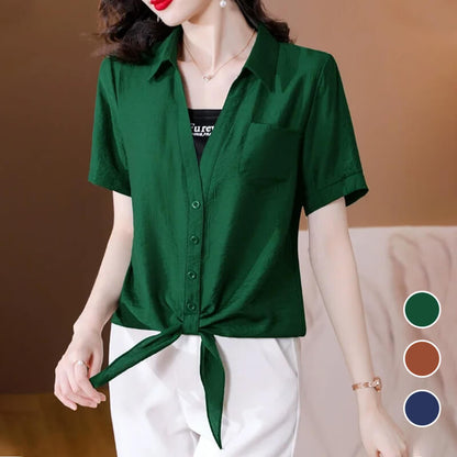Summer casual short sleeved shirt