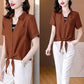 Summer casual short sleeved shirt