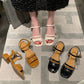 Elegant Hollow-out Mid-heel Women's Sandals