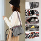 Fashionable Simple Houndstooth Large Capacity Shell Bag