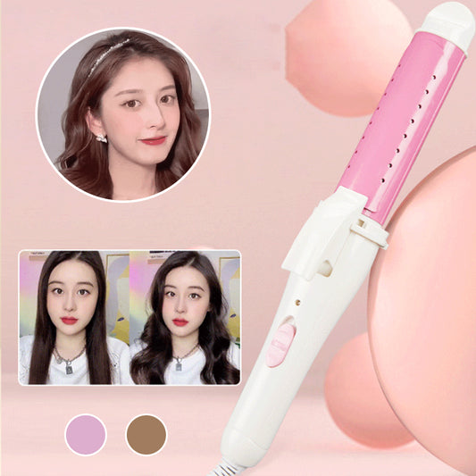 Dual-function straightening and curling hair iron