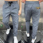 Men's Ice Silk Drawstring Elastic Waist Casual Jogger Pants