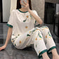 Ice Silk Homewear Three-piece Set