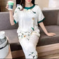 Ice Silk Homewear Three-piece Set
