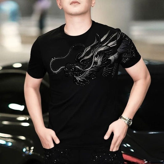 Men’s Classic Round Neck Short-sleeve T-shirt Black