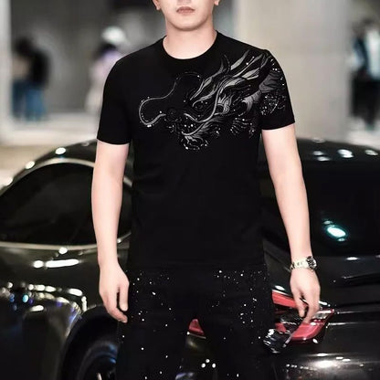 Men’s Classic Round Neck Short-sleeve T-shirt Black