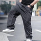 Loose fitting straight leg jeans