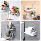 Wall Mounted Punch-Free Suction Cup Storage Rack