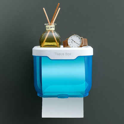 Wall-mounted Waterproof Toilet Tissue Box Organizer