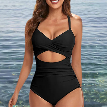 Women's Cut-out One-Piece Swimsuit