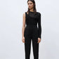 Tailored Pleat High Waist Pants