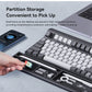 Keyboard Wrist Rest Pad Support with Desktop Partition Storage Case