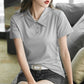 Women's Short Sleeve Cotton Lapel Golf Shirt