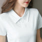 Women's Short Sleeve Cotton Lapel Golf Shirt