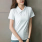 Women's Short Sleeve Cotton Lapel Golf Shirt