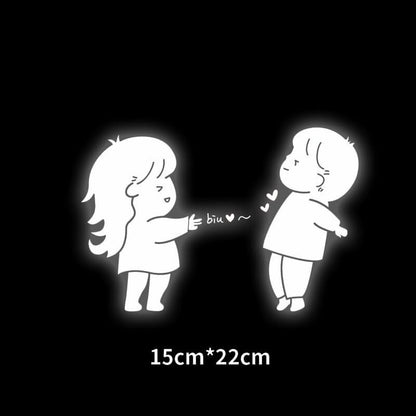 Lovely couple car sticker