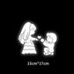 Lovely couple car sticker