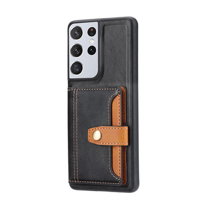 Samsung Leather RFID Blocking Anti-Theft Phone Case