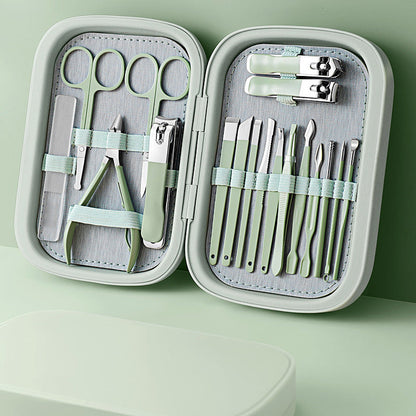 18-piece Manicure Set Nail Clipper Kit