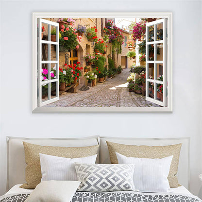 3D Window View Wall Decorative Painting