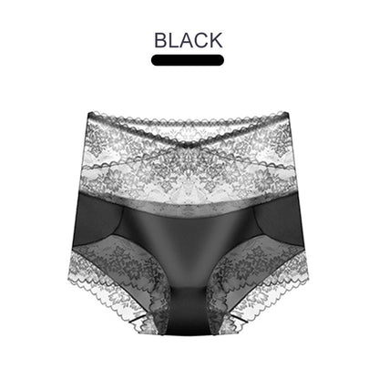 Women's Sexy High Waisted Lace Cotton Crotch Underwear
