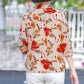 Fashion Floral Silk Smooth Shirt