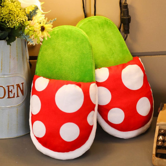 Funny Piranha Thermal Plush Slippers