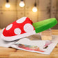 Funny Piranha Thermal Plush Slippers
