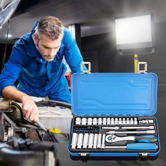 45pcs Ratchet Socket Wrench Kit