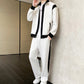 Men's Outfit Casual 2 Piece Contrast Sports Jogging Tracksuits Set