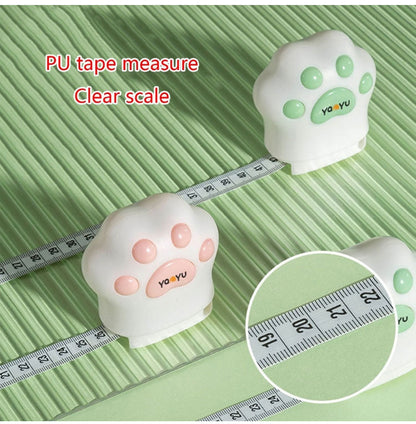 Cute Cat Paw Shape Measuring Double-Sided Tape