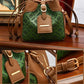 Light Luxury Retro Color Blocking Drawstring Bucket Bag