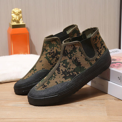 Anti slip, wear resistant, breathable outdoor work shoes