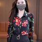 Women's Printed Floral Chiffon Shirt