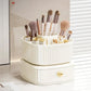 Double Rotating Makeup Brush Organizer