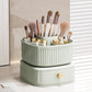 Double Rotating Makeup Brush Organizer