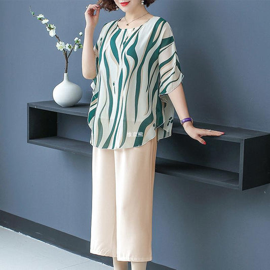 T-Shirt & Pants Lightweight Loose Fit 2 Piece Outfits