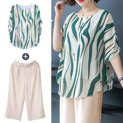 T-Shirt & Pants Lightweight Loose Fit 2 Piece Outfits