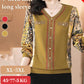 Stylish V-neck Rhinestone-embellished Top For Autumn