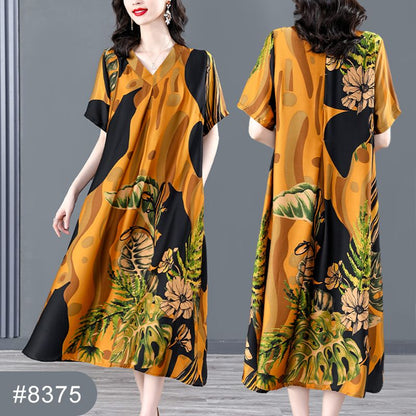 Women’s Vintage Printed Loose Fashion Dress