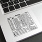 Keyboard Shortcut Stickers (2 pcs)