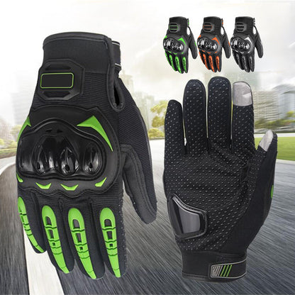 Non-breakable And Breathable Motorcycle Gloves That Can Use Cell Phones