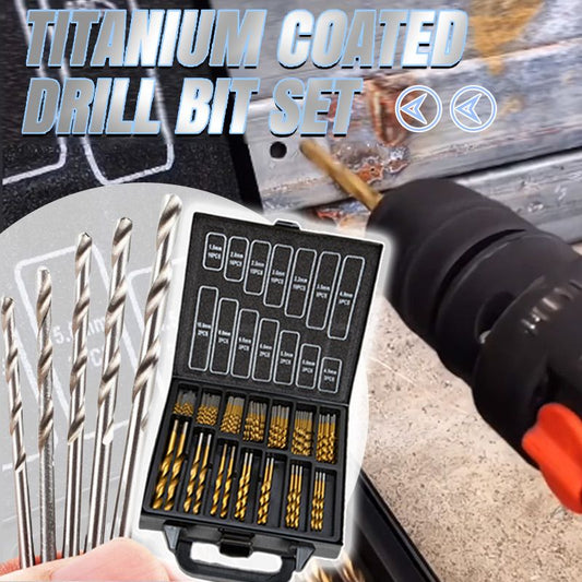 20/25/150/99pcs Titanium Coated Drill Bit Set