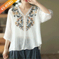 Embroidered Linen Cotton Shirt