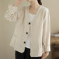 Casual cotton linen thin coat shirt