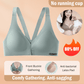 Gathering and supporting front buckle bra