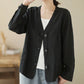 Casual cotton linen thin coat shirt