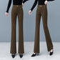 Women's Elegant High Waist Solid Flare Pants
