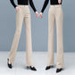 Women's Elegant High Waist Solid Flare Pants